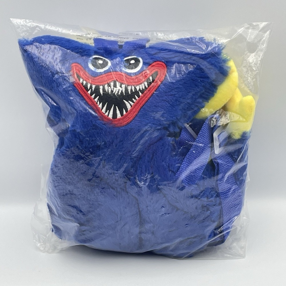 Poppy Playtime Huggy Wuggy Plush Backpack Blue Monster Bag New Sealed‎
